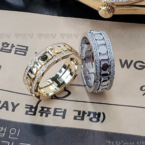 DAMIANI 다미아니 벨에포크 릴 S사이즈 반지 18K골드 (모이사나이트셋팅)