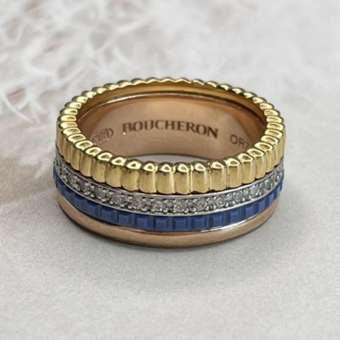 BOUCHERON 부쉐론 콰트로 블루에디션 반지